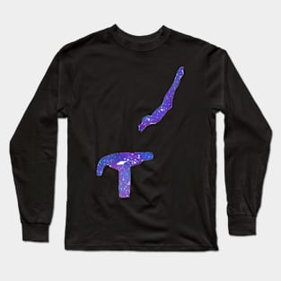 A gymnast vaulting Long Sleeve T-Shirt